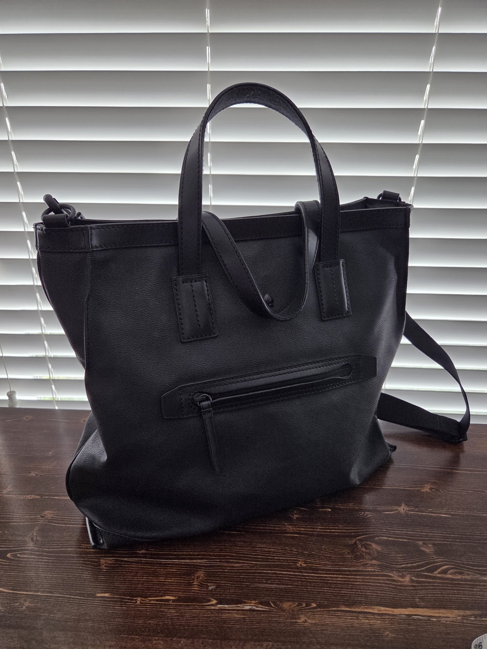 Porter International Black 2-Way Utility Tote Bag - Excellent Condition